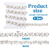 1 Yard Teardrop Iron Rhinestone Strass Chains CH-PH0001-18-5