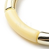 Acrylic Curved Tube Beaded Stretch Bracelet for Women BJEW-JB08438-02-5