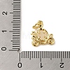 Brass Micro Pave Colorful Cubic Zirconia Glass Pendants X-KK-R162-026C-G-3