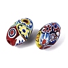 Handmade Millefiori Glass Oval Beads LA-N001-03B-2