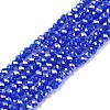 Electroplate Glass Beads Strands EGLA-A044-P1mm-B32-1