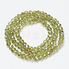 Electroplate Glass Beads Strands EGLA-A034-T3mm-K15-2