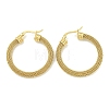 PVD Vacuum Plating 304 Stainless Steel Hoop Earrings for Women EJEW-G401-05B-G-1