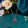 1Pc 925 Sterling Silver Pendants Cabochon Settings STER-BC0002-40-5