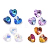 40Pcs 4 Colors Romantic Valentines Ideas Glass Charms RGLA-SZ0001-01-1