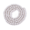 Opaque Solid Color Imitation Jade Glass Beads Strands EGLA-A044-P4mm-D19-2