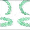 Dyed Natural Green Aventurine Beads Stretch Bracelets BJEW-Q305-5