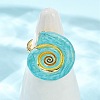 Brass Enamel Adjustable Cuff Rings for Women RJEW-G357-01F-2