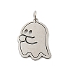 Non-Tarnish Halloween Laser Cut 304 Stainless Steel Pendant LS-STAS-H184-14BP-1