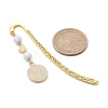 Natural Howlite Bookmarks AJEW-JK00271-01-2