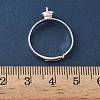 Adjustable Brass Cup Peg Ring Settings For Half-drilled Beads KK-K414-02B-S-3