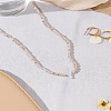 1Pc Glass Rondelle Beaded Necklaces NJEW-LP0007-23Y-3