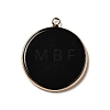 Natural Obsidian Pendants X-G-A213-01G-01-2