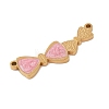 Ion Plating(IP) 304 Stainless Steel Pink Enamel Links STAS-Z083-05G-2