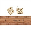 Brass Stud Earring Findings KK-TA0007-13G-7