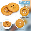 Olycraft 40Pcs Wood Buttons BUTT-OC0001-53A-4