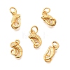 Brass S-Hook Clasps KK-G600-09G-1