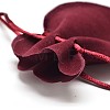 Velvet Bags Drawstring Jewelry Pouches TP-O002-A-07-3