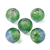 Handmade Gold Sand Lampwork Beads LAMP-WH0001-10D-2