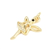 Brass Micro Pave Cubic Zirconia Pendants KK-F938-38G-01-2