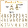 26Pcs 26 Styles Alloy Crystal Rhinestone Connector Charms FIND-CJZ0001-001KCG-2