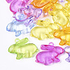 Transparent Acrylic Bunny Pendants X-TACR-S133-092-1