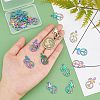 20Pcs Rainbow Color Alloy Pendants FIND-FH0003-56-4