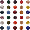 150Pcs 15 Colors Pave Disco Ball Beads RB-PA0001-09A-7