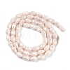 Opaque Solid Color Electroplate Glass Beads Strands EGLA-N013-P4mm-B08-2