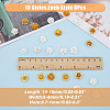 60Pcs 10 Style 3D Brass Bead Caps KK-FH0006-47-2
