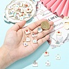 18Pcs 9 Colors Alloy Enamel Pendants ENAM-YW0008-52-5