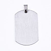 Non-Tarnish 201 Stainless Steel Quote Pendants STAS-T044-225P-2