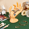 Plastic Mannequin Hand Jewelry Display Holder Stands RDIS-WH0009-013C-4