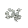 Carbon Steel Spiral Bead Cage Pendants PW-WG10335-02-1