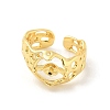 Brass Open Cuff Ring Settings KK-G518-08G-01-2