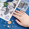 Unicraftale DIY Blank Dome Finger Ring Making Kit DIY-UN0004-13-1