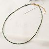 Natural Ruby in Zoisite Faceted Round Beaded Necklaces GJ4349-3-1