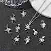 SHEGRACE Brass Clear Cubic Zirconia Charms XGRQ4G713-697P-4