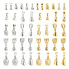 88Pcs 22 Styles Brass Ice Pick Pinch Bails KK-TA0001-27-9