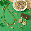 Leaf Theme DIY Jewelry Making Findings Kits DIY-TA0015-57-7