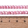 Anti-Tarnish Electroplate Glass Beads Strands LS-EGLA-ZX010-4mm-03-6