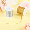 2 Rolls 2 Colors 12-Ply Round PET Metallic Thread MCOR-TA0001-03D-5