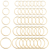 100pcs 5 Styles Brass Linking Rings KK-SP0002-19-1