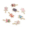 Craftdady 32Pcs 8 Colors Zinc Alloy Enamel Pendants FIND-CD0001-39-3