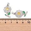 Brass Micro Pave Cubic Zirconia Pendants KK-F917-07P-3