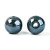 Electroplate Round Glass Beads Strands EGLA-T029-07A-2