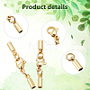   24Pcs 4 Colors Brass Lobster Claw Clasps KK-PH0002-97-7