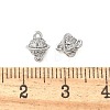 Brass Micro Pave Cubic Zirconia Connector Charms KK-U056-36P-3