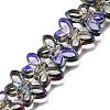Electroplated Transparent Glass Beads Strands GL-CBA98F0-03A-1