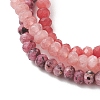 Adjustable Dyed Natural Malaysia Jade Beaded Multi-strand Bracelets for Women Men BJEW-JB13577-02-3